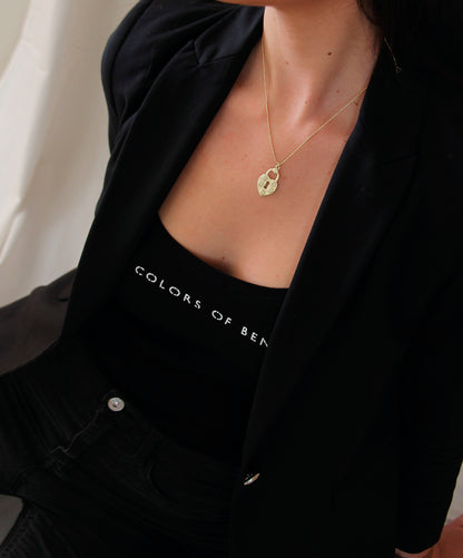 Collar Candado Flores
