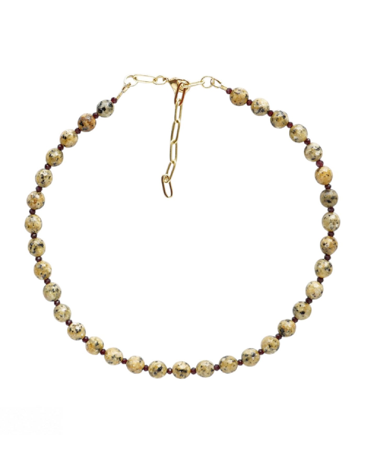 Fines Perles - Jaspe Dálmata amarillo