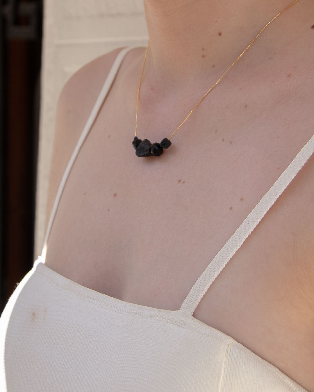 Collar Fil Doré Noir